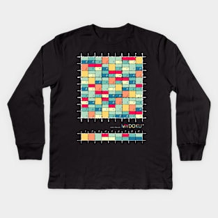 Mydoku_W008_H001_001_F: Sudoku, Sudoku coloring, logic, logic puzzle, holiday puzzle, fun, away from screen Kids Long Sleeve T-Shirt